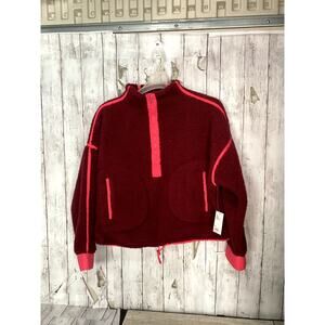 Kohl's Cozy Pullover Fleece Half Zip Sweater Womens L